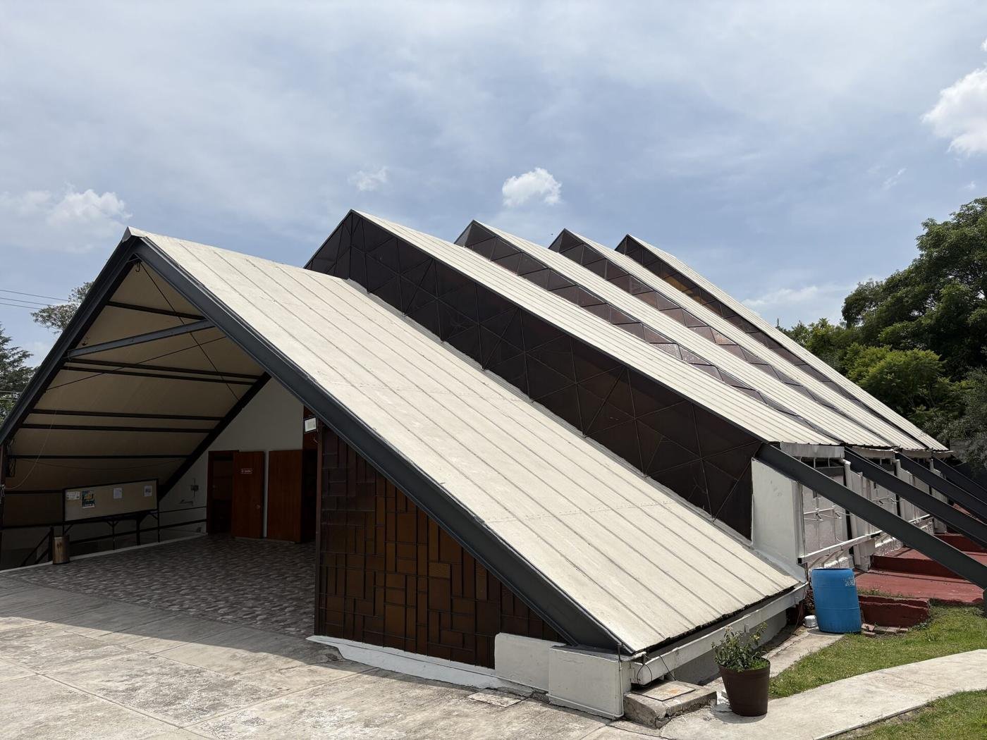 Domo de eventos, vista exterior